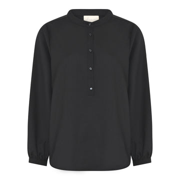 Madrid ls elegant shirt - Sort - FRAU