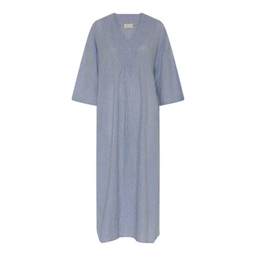 Palma Long dress - India Ink blue stripe - FRAU