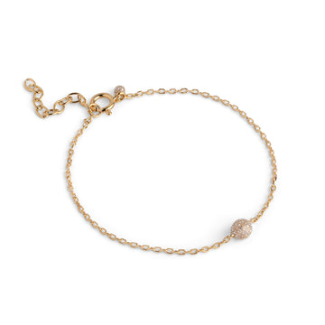 Balloon armbånd - Guld m/glitter - Enamel
