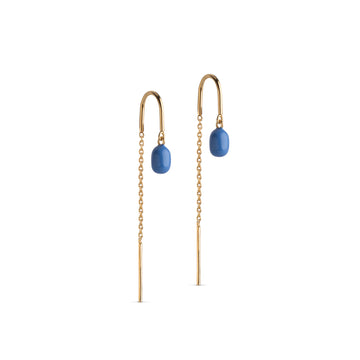 Eleanor øreringe - Cornflower - Enamel