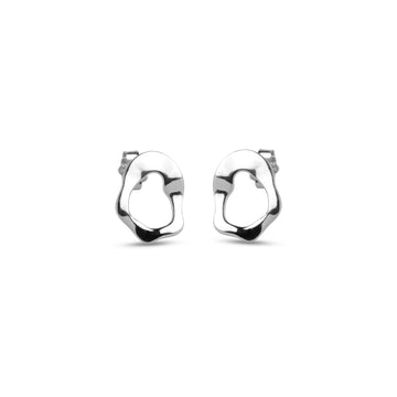 Daphne Studs - Sølv - Enamel