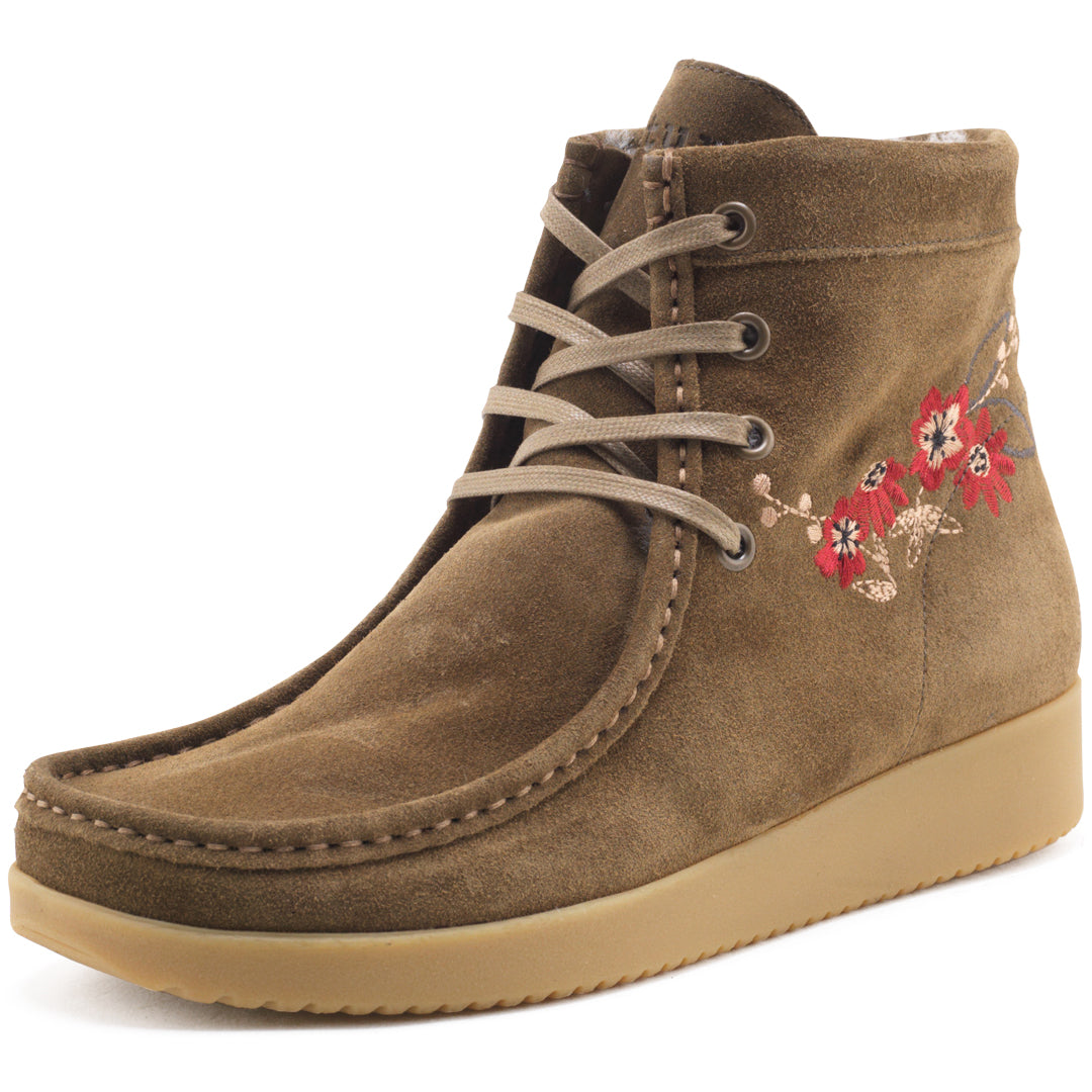 Asta Varmforet Støvle Suede - Olive - Nature Footwear