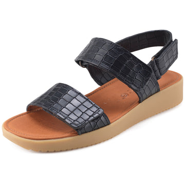 Karen sandal - Croco Pull up - Nature Footwear