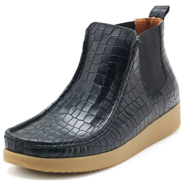 Ester Støvle Pull Up Leather - Black - NATURE FOOTWEAR