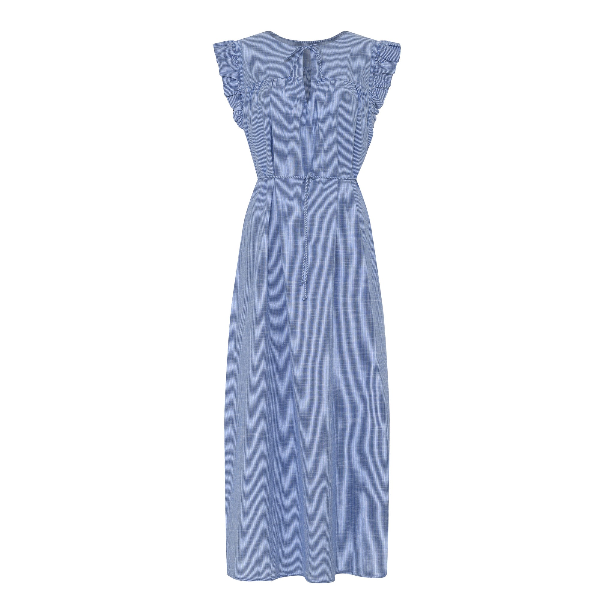 Stockholm kjole - Medium Blue Stripe - FRAU