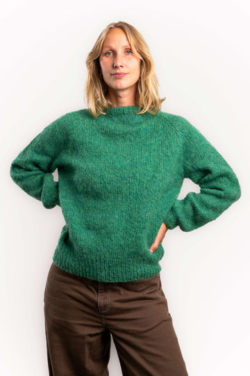 Ida alpaka sweater - Green - Coffee Beanies