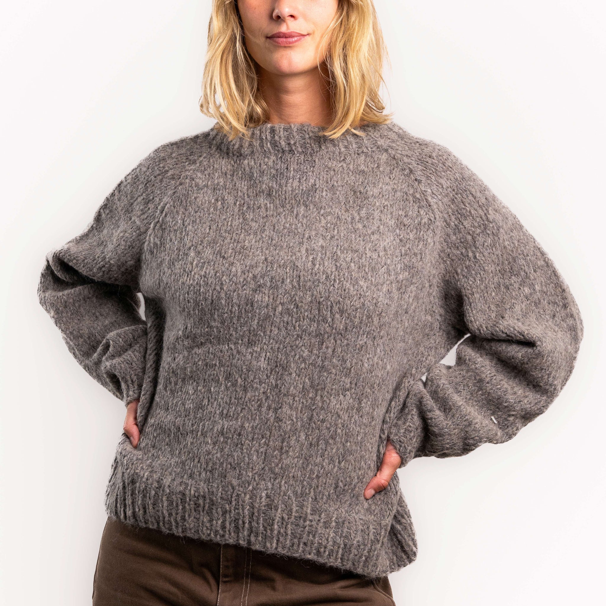 Ida alpaka sweater - Grey - Coffee Beanies