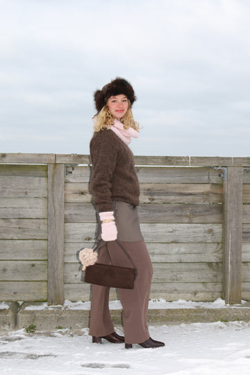 Ida alpaka sweater - Brown - Coffee Beanies