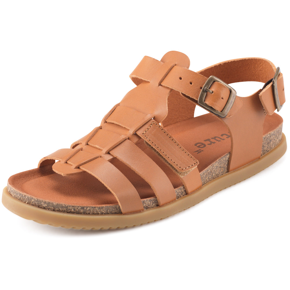 Mette Sandal Leather - Tan - Nature Footwear