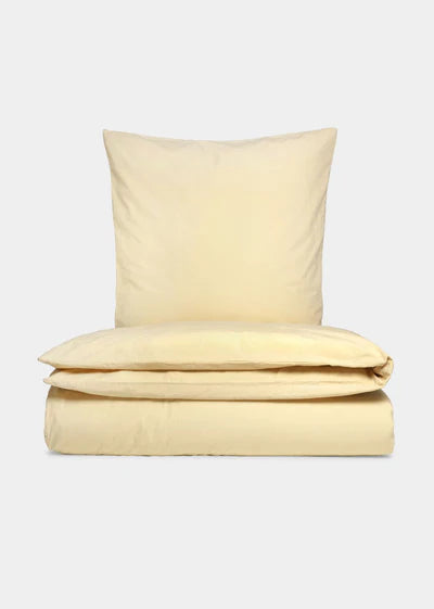 Junior sengetøj - 100% GOTS-certificeret bomuld - beige/gul - Sékan