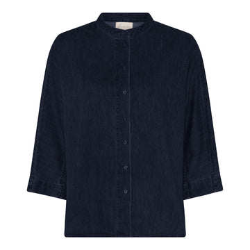 Seoul short shirt - Dark blue denim - FRAU