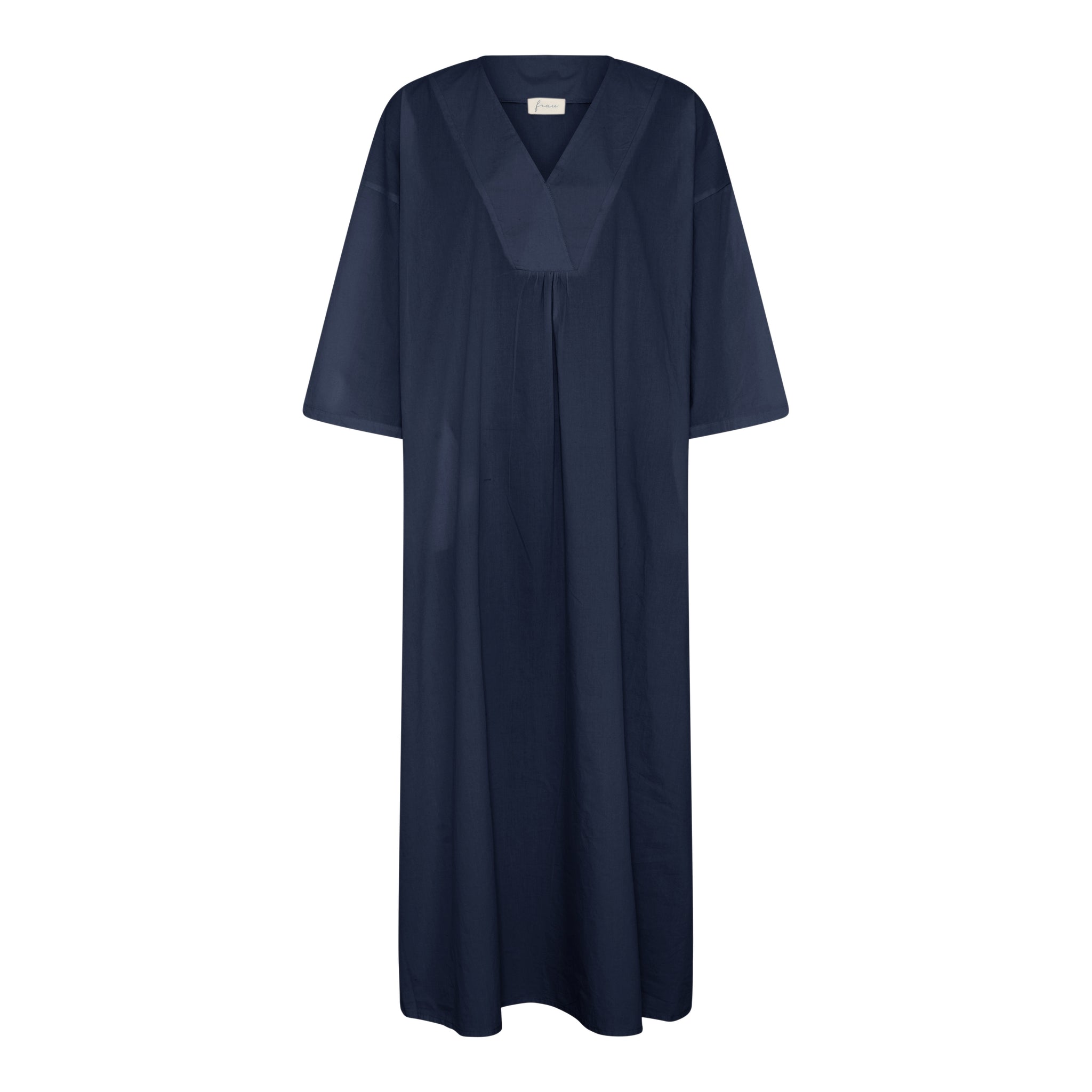Palma Long dress - India Ink blue stripe - FRAU