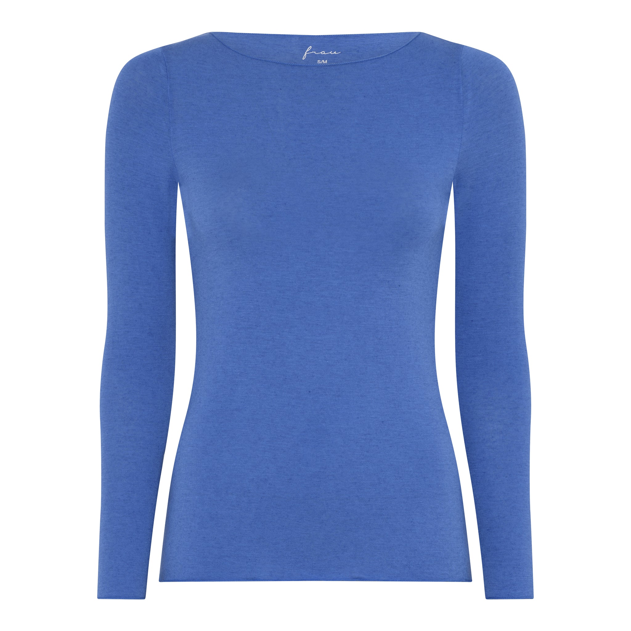 Lima Cashmere LS Boatneck Top - Amparo Blue - FRAU