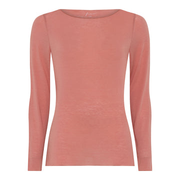 Lima cashmere ls boatneck top - Ash Rose - FRAU