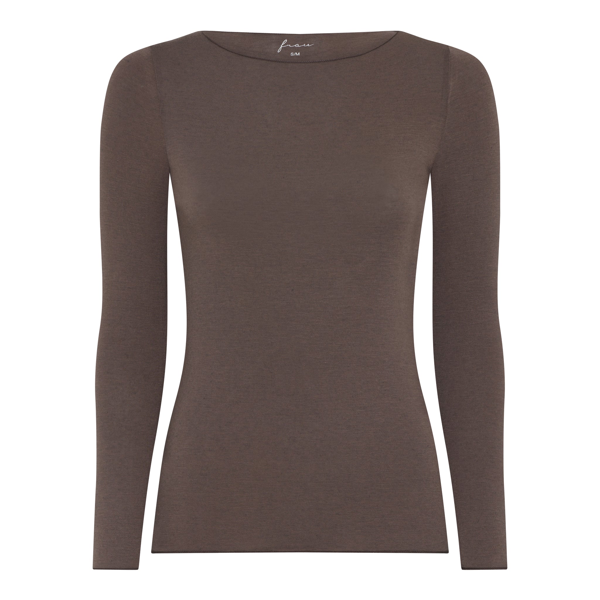 Lima Cashmere LS Boatneck Top - Coffee Quartz - FRAU