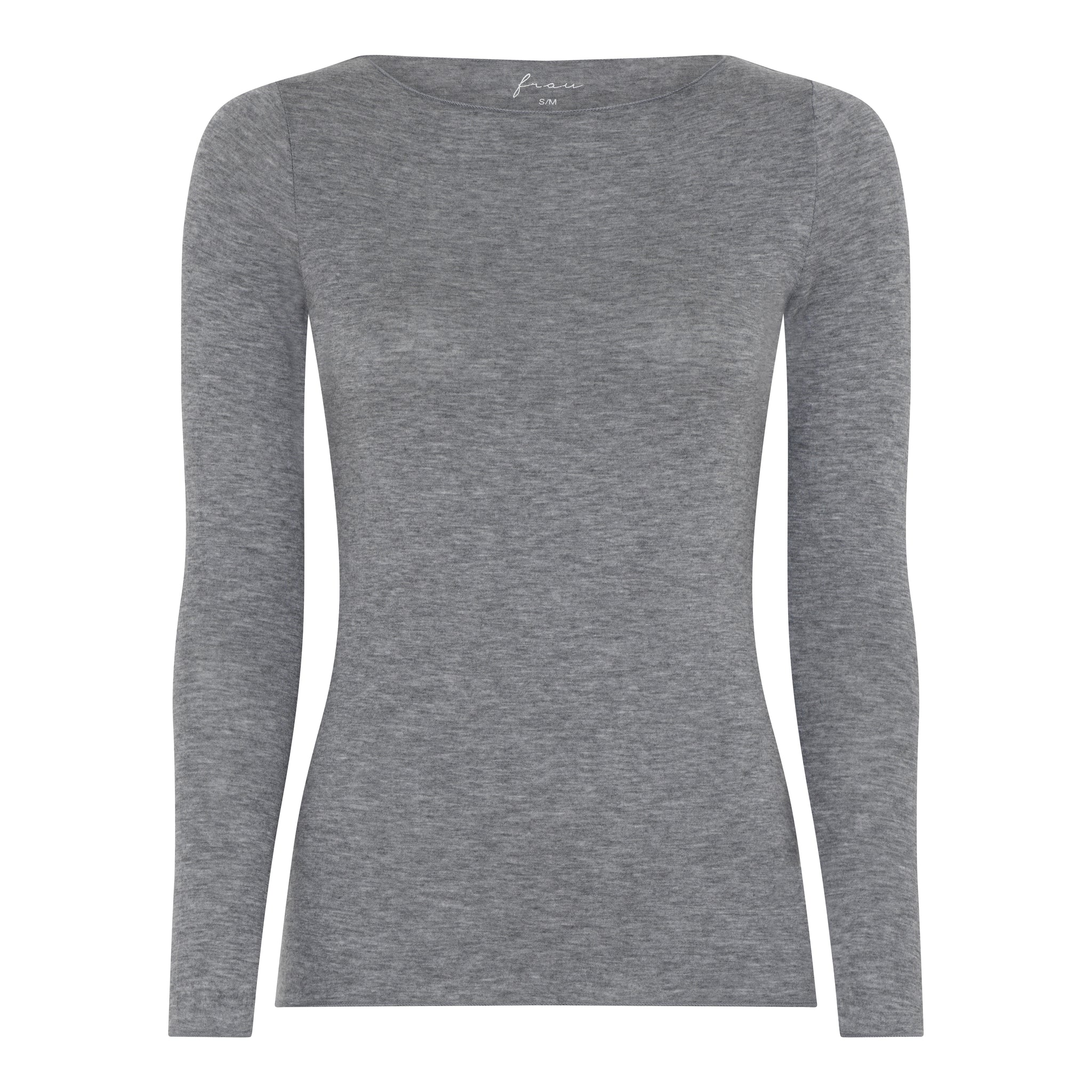 Lima Cashmere LS Top - Grey Melange - FRAU
