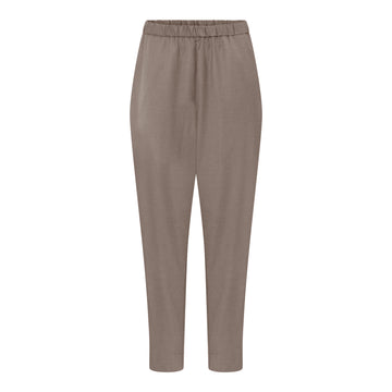 Manila wool ankle pant - Walnut - FRAU