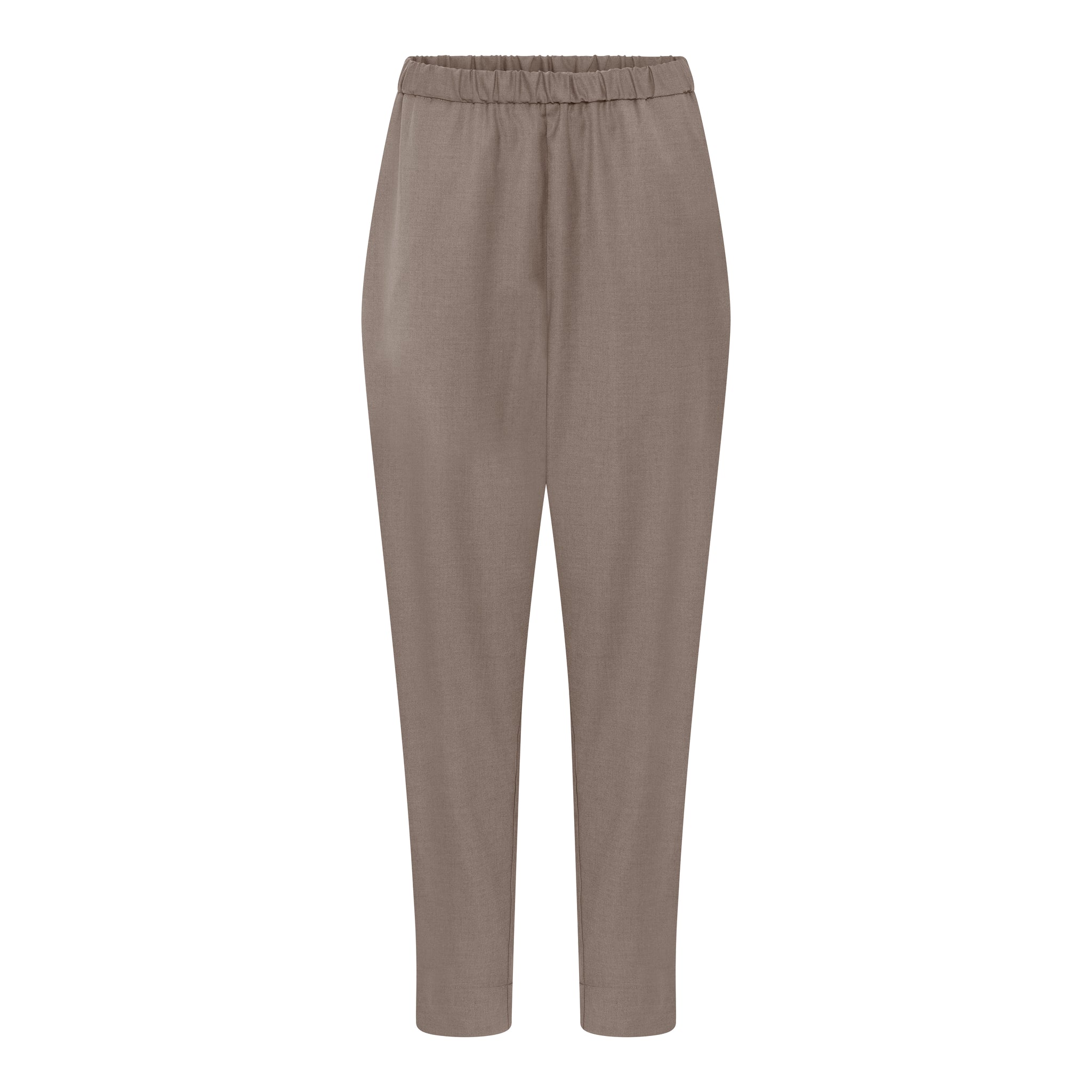Melbourne wool ankle pant - Walnut - FRAU