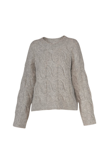 Michaela Knit - Grey Melange - BLUE