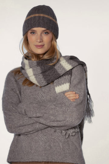 Michaela Knit - Grey Melange - BLUE