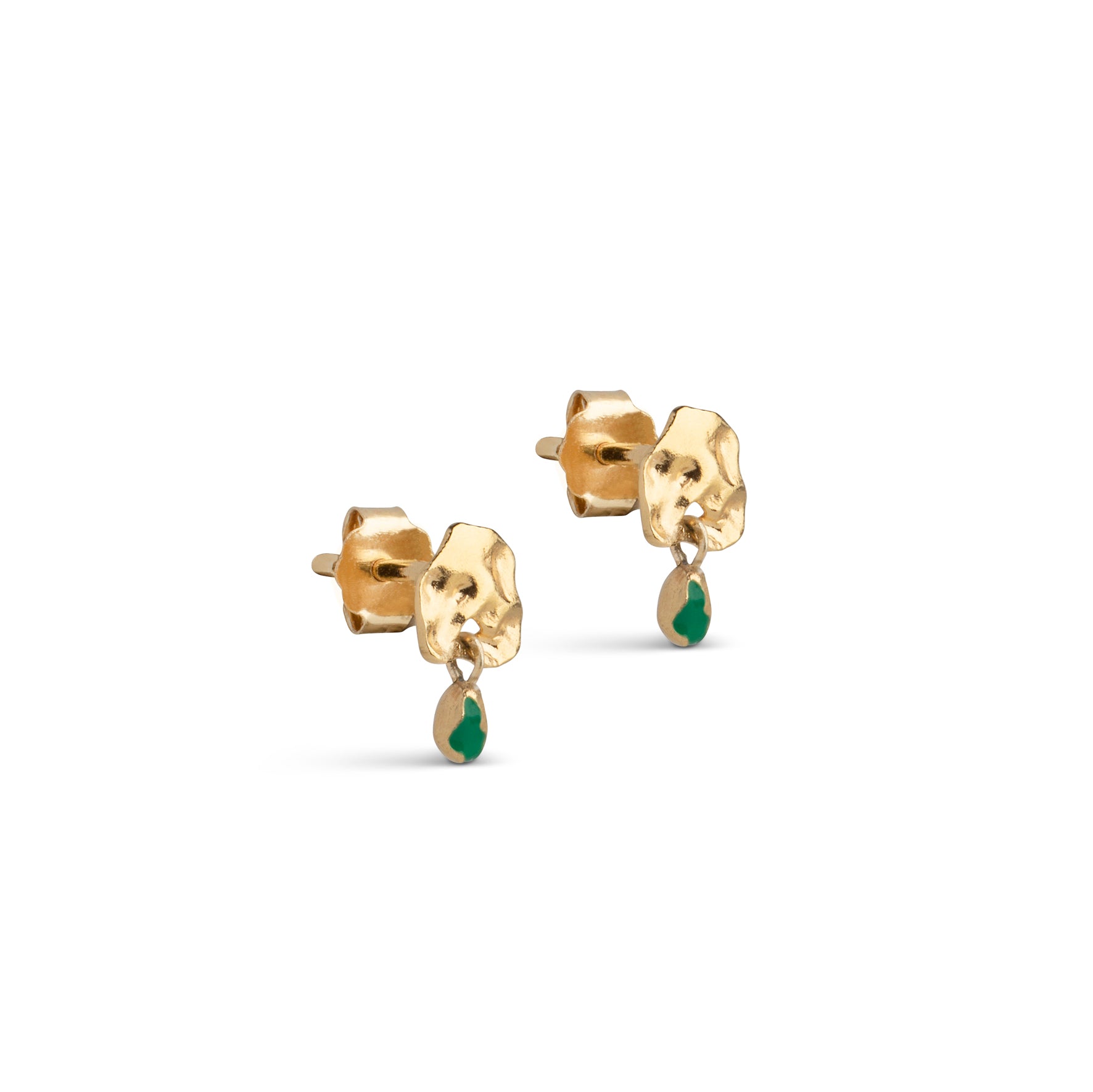 Mio studs - Grass Green - Enamel