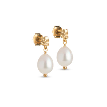 Poe pearl studs - guld - Enamel