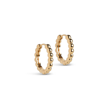 Ball Hoops Large - Guld - Enamel