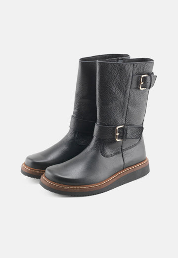 Fenja Støvle Leather - Black - Nature Footwear