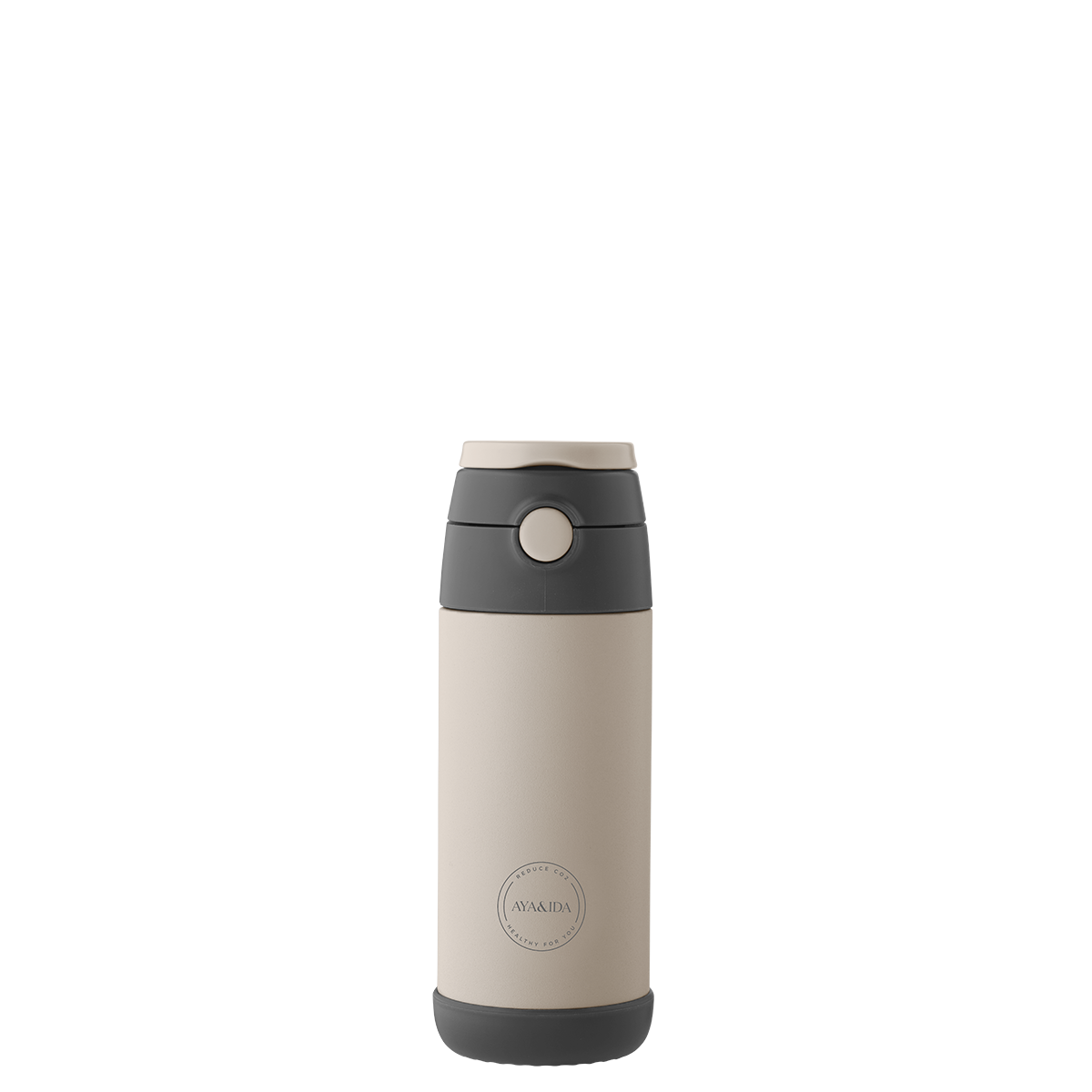 AYA&Ida Kids Straw Bottle 350 ml - Cream Beige