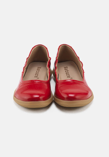 Marie Ballerina - Red - Nature Footwear