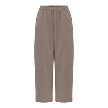 Melbourne wool ankle pant - Walnut - FRAU