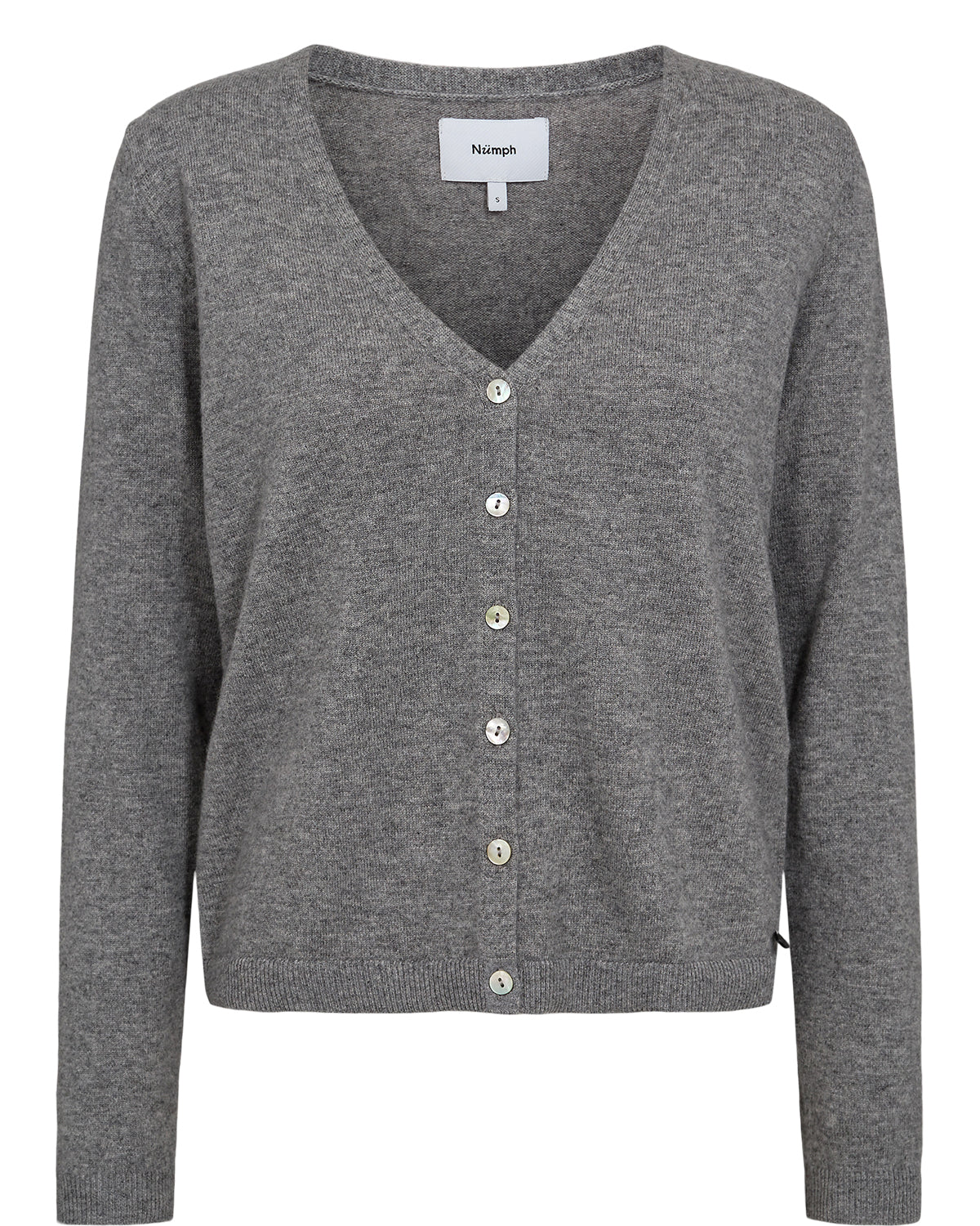 NUKASHA CARDIGAN - Medium Grey mel - Nümph