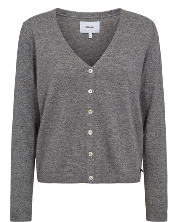 NUKASHA CARDIGAN - Medium Grey mel - Nümph
