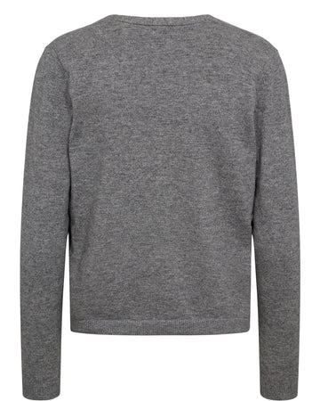 NUKASHA CARDIGAN - Medium Grey mel - Nümph