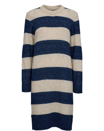 Nuriette Big Stripe kjole - Dress Blues - Nümph.
