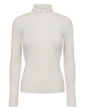 Nusidanu Higneck Pullover - Cloud Dancer - Nümph