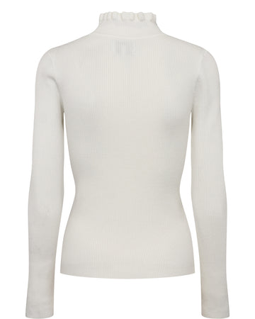 Nusidanu Higneck Pullover - Cloud Dancer - Nümph