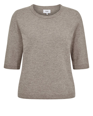 NUKALLY SS PULLOVER - Taupe Grey - Nümph