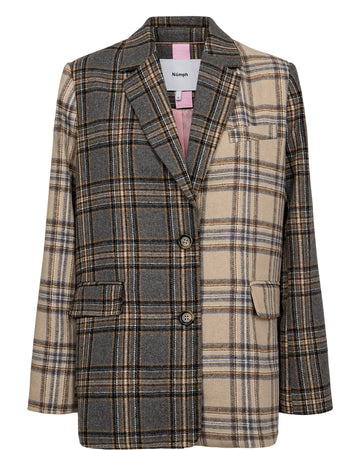 NUAVEY CHECK BLAZER - NÜMPH