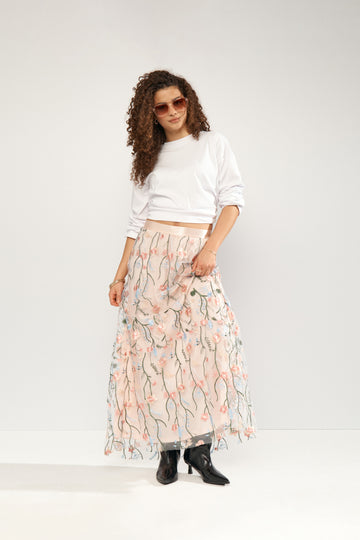 NUCORALINA SKIRT - Mangano Calcite - NÜMPH