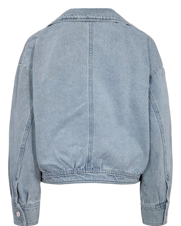 NUSTACIA DENIM JACKET - Light Blue Denim - NÜMPH