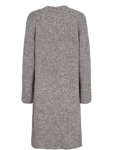 NUZINDI LONG CARDIGAN - Storm Front Melange - Nümph