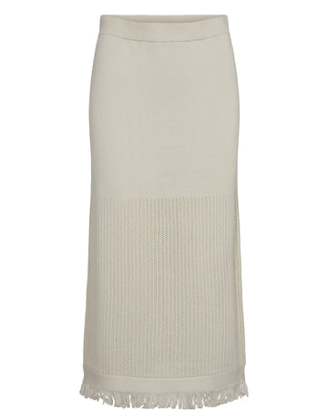 NUFRINGE SKIRT - Sandshell Melange - Nümph