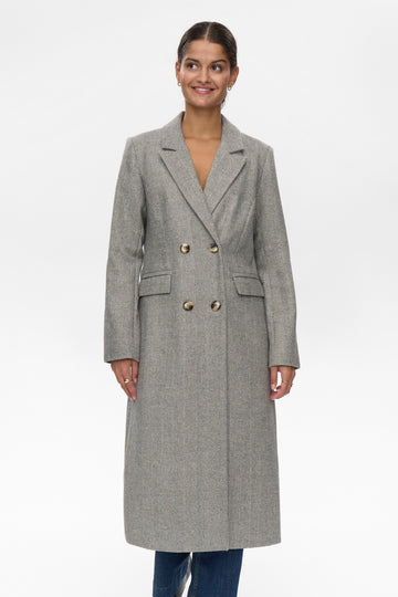NURAVEN COAT - Medium Grey Mel - Nümph
