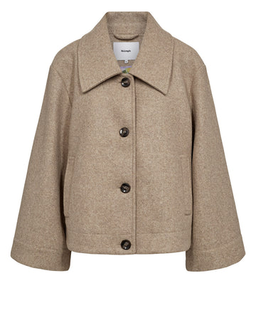 NUKIMMA SHORT JACKET - Sesam Melange - NÜMPH