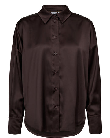 NUSANTINA SHIRT - Coffee Black - Nümph