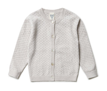 Baby- og børne strik cardigan - Puri Organic