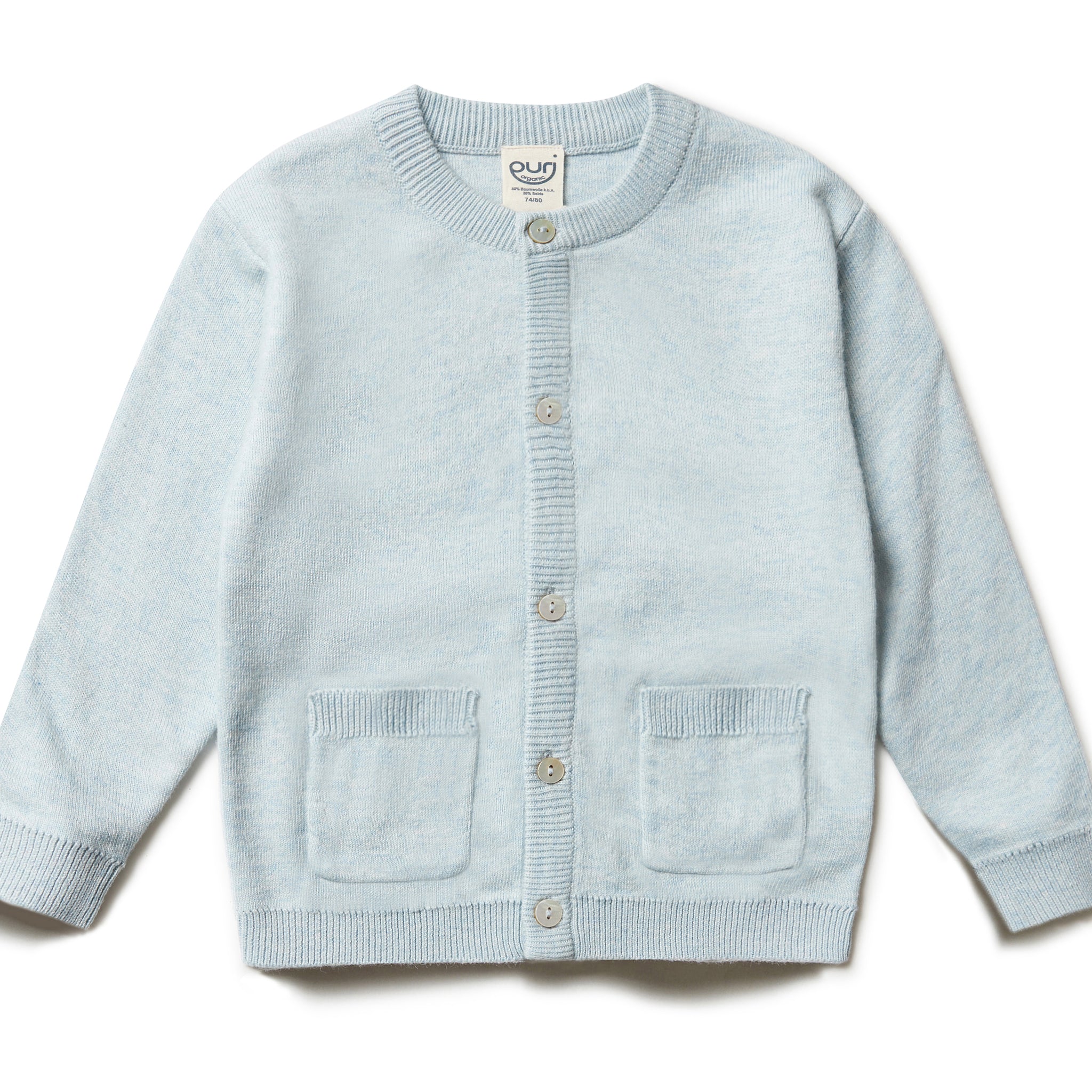 Baby- og børne strik cardigan - Puri Organic