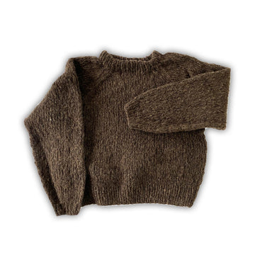 Ida alpaka sweater - Brun - Coffee Beanies